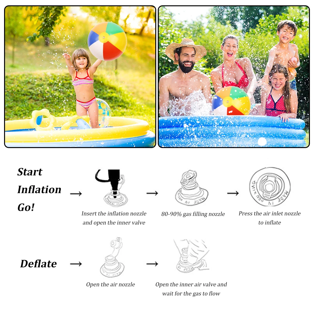 Kleurrijke opblaasbare bal ballon opblaasbare strandbal verjaardag zwembad partij gunst partij waterspel ballon voor 3+ Kid jongens meisjes
