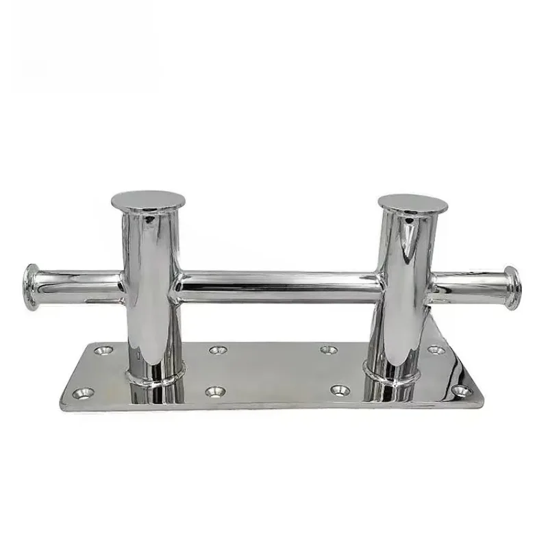 Marine Grade Stainless Steel Boat Accessories Double Cross Bollard Dock Cleat