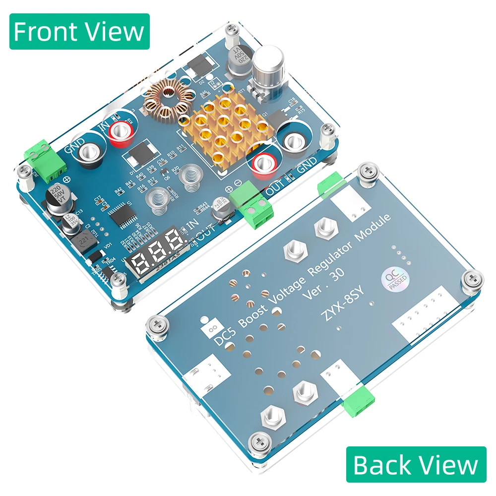 

New Version Buck Converter DC 5-32V to 5-45V 3A Adjustable Step Down Module with Voltage Display and Touching Sensor Switch