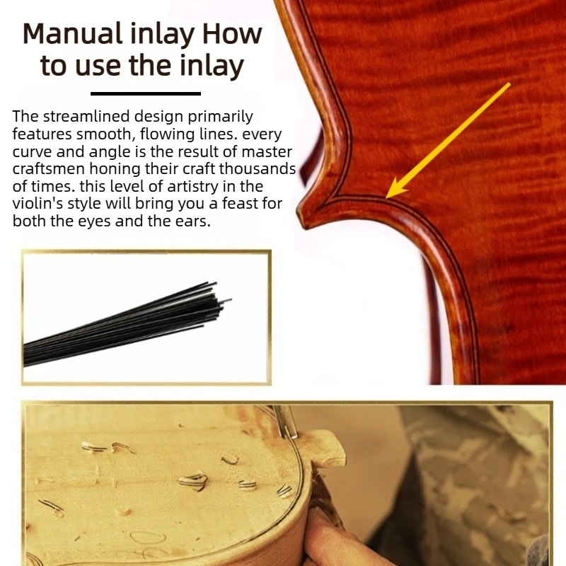 

20/50/100pcs Cello Violin Maple Wood Black White Wood Strips Inlay Bar DIY Parts 1.3/1.8mm Repair Luthier Tools Accessories