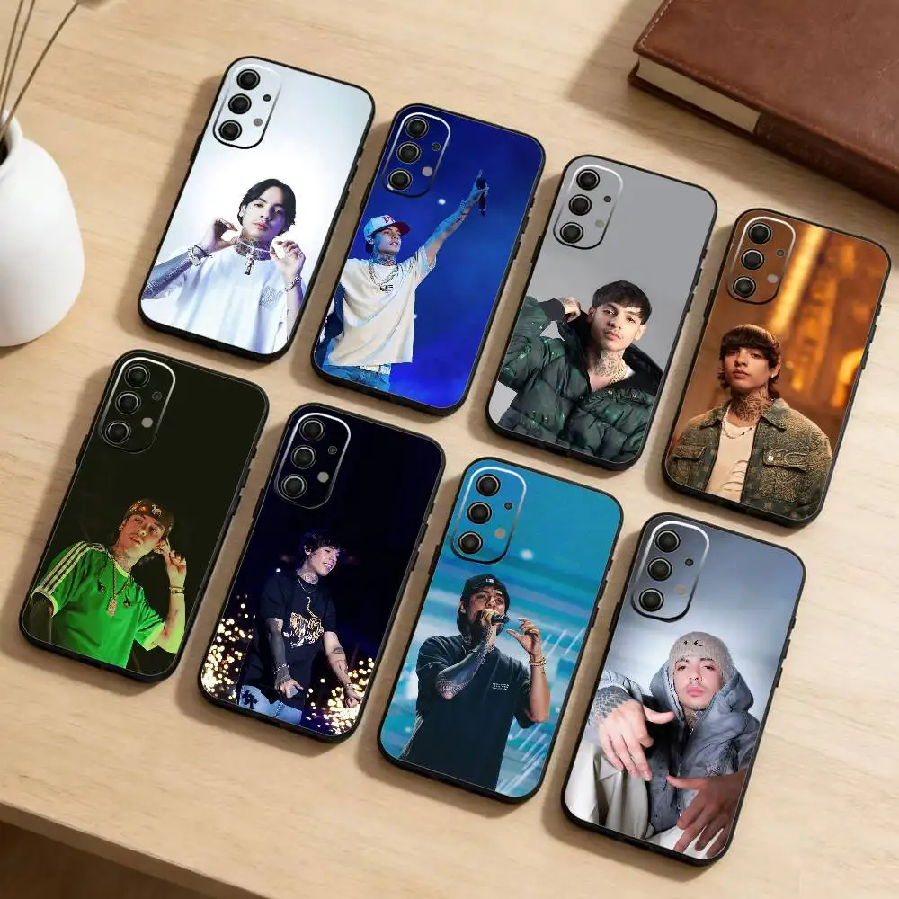 

NataNael Cano SUper Rapper Phone Case For Samsung Galaxy A73,A21s,A22,A31,A52,A53,A71,A41Soft Black Shell