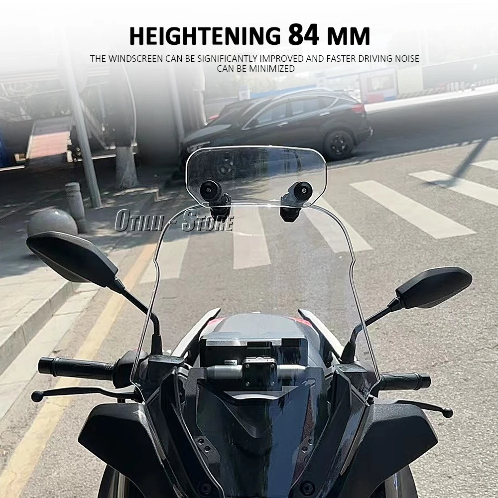 New Motorcycle Windshield Universal Windscreen Spoiler Extension For BMW R1200GS R1250GS For Honda For Yamaha Tracer 9 GT MT09