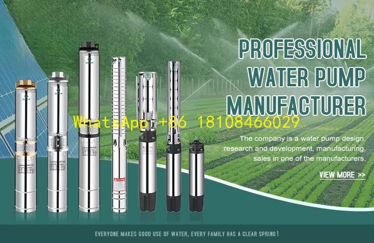 

Центробежный водяной насос, электрический водяной насос высокого давления QQPump 4SP8/30 7,5 л.с., вертикальный многоступенчатый насос