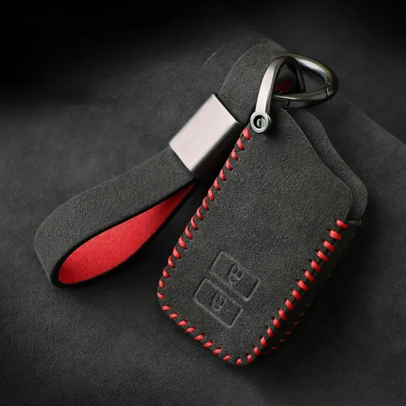 

Car Key Case Cover With Belt Suede Leather Key Shell Storage Bag Protector For Lexus RX300 ES UX NX LX RX300h NX200