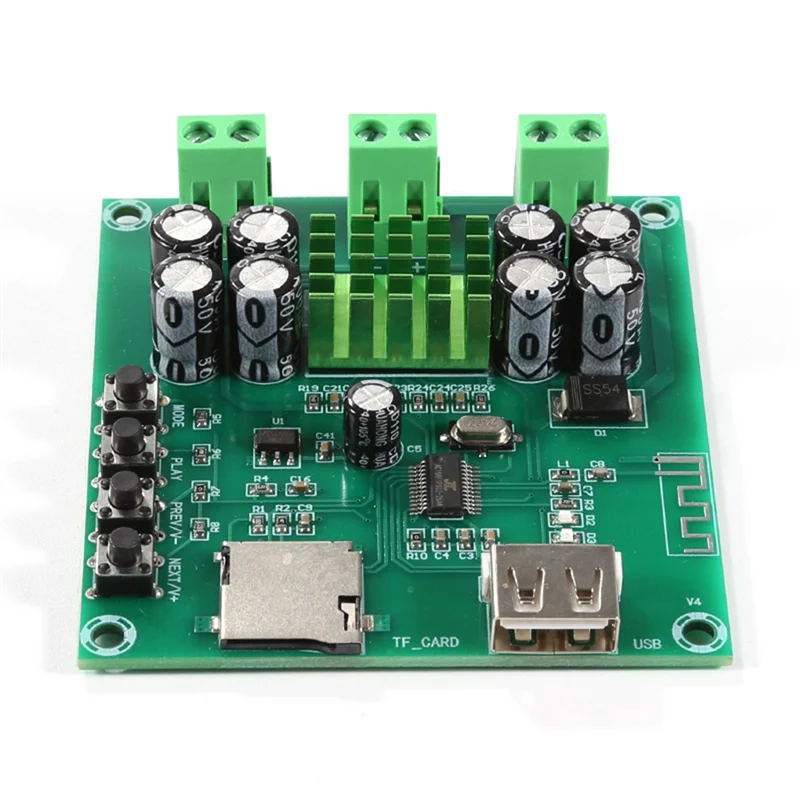 

Hot-XH-M422 Bluetooth Amplifier Board Module TPA3116D2 Integrated Bluetooth F-Card Playback Amplifier Board Dual 50W Module Dura