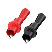 Multimeter Push on Alligator Clips Set 4PCS Insulated Crocodile Clamps for Electrical Testing