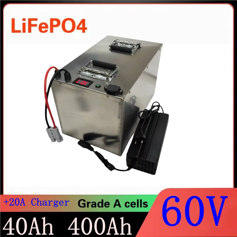 

20S 60V 40Ah 80Ah 100Ah 150Ah 200Ah 240Ah 300Ah 400Ah Lifepo4 Battery for 3KW 6KW EV RV Motorcycle Tricycle Sightseeing Car