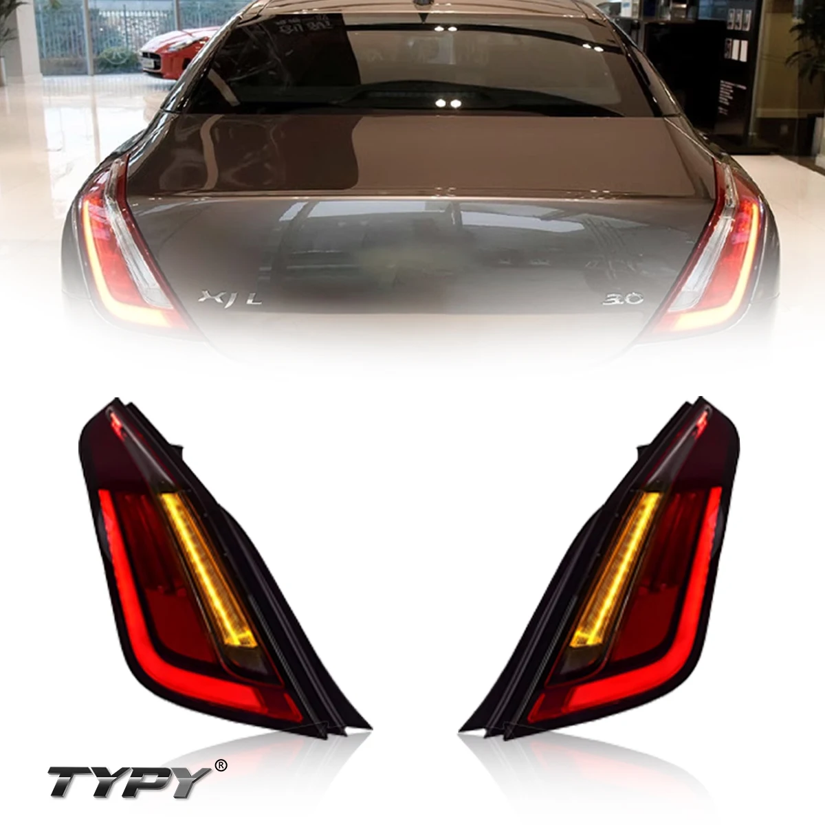 

TYPY New LED Taillight Upgrade Modified Full Tail Lamp Car Accessories For Jaguar XJL 2011-2016 Dynamic Trun Signal