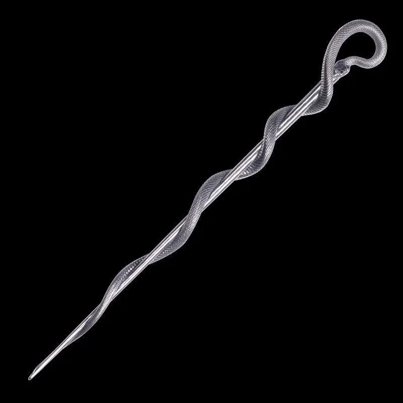 2026 Snake Staff Healing Spirit Snake Design, Retro High-end Gift Pendant