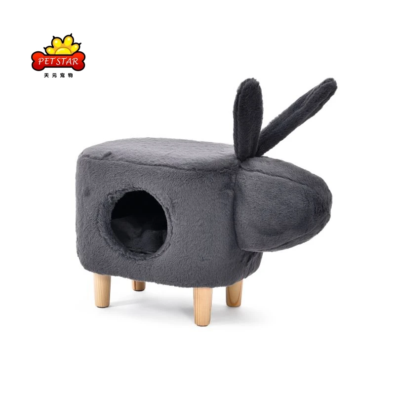

Wholesale High Quality Multi-function Grey Donkey Image Indoor Wood Modern Pet House