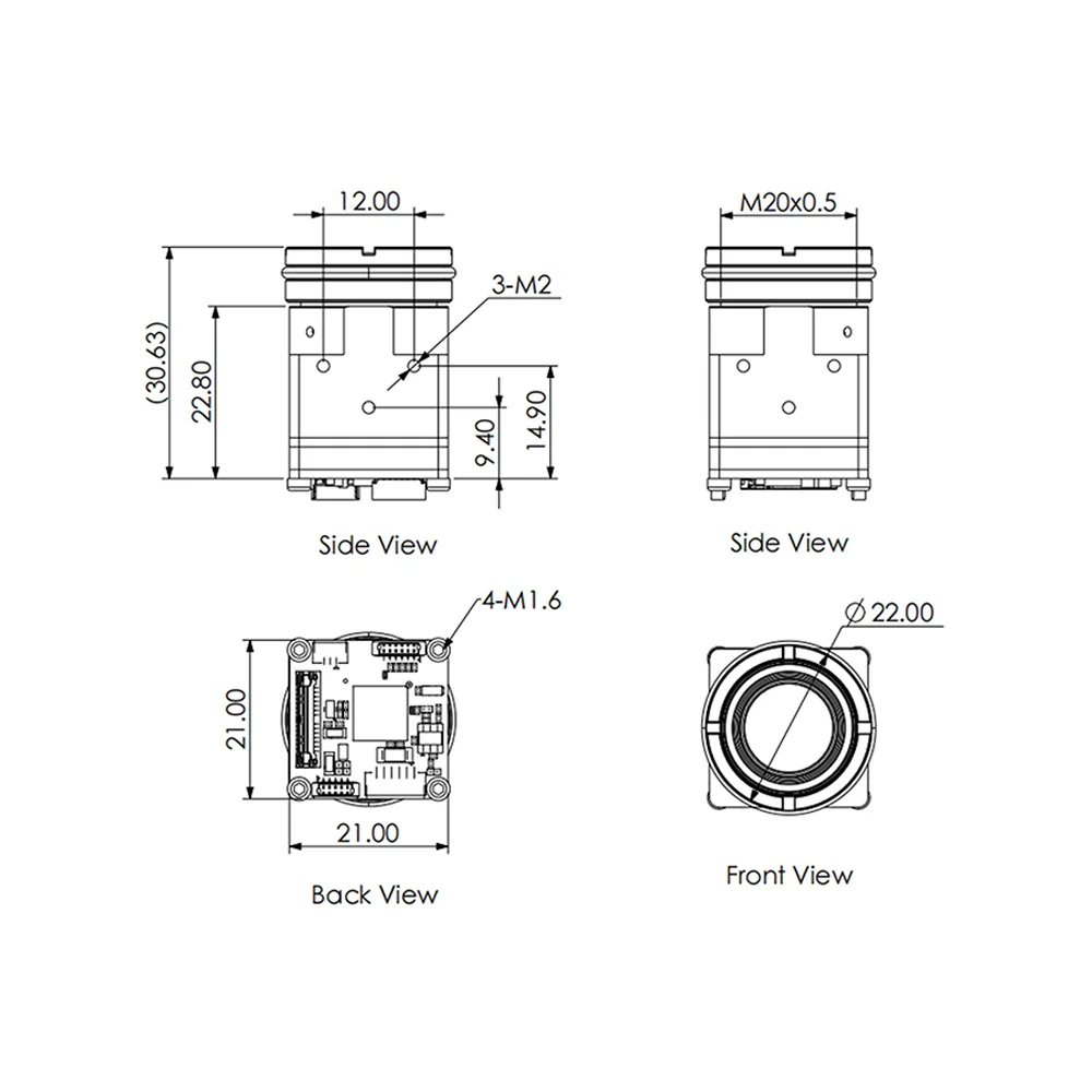 384x288 UAV Uncooled LWIR Thermal Imaging,MIPI CSI & USB UVC,Infrared Thermal Camera Imager For FPV Drone Payload & Night Vision