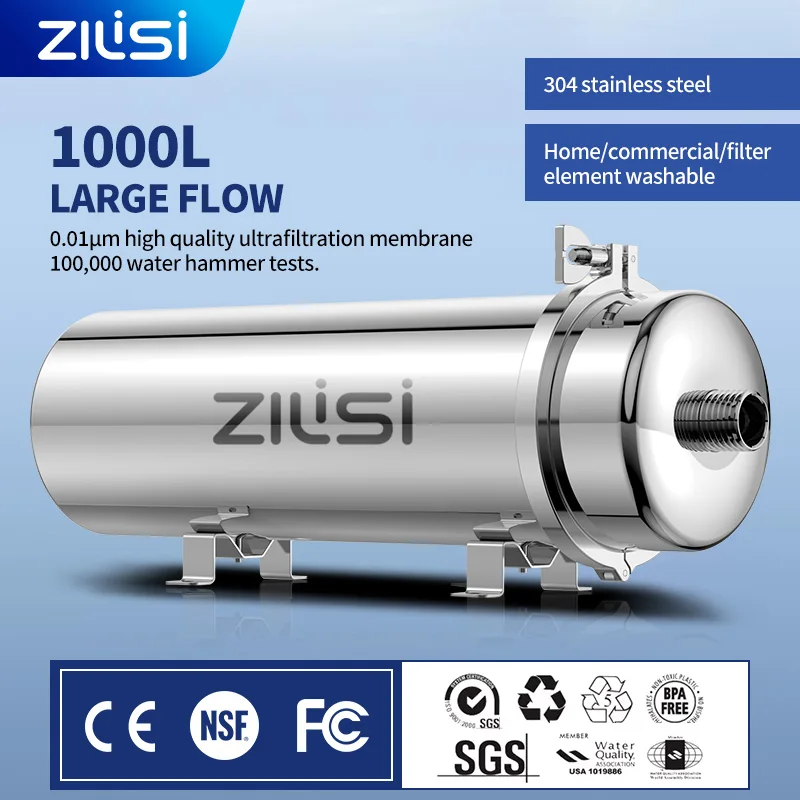 Well water purification for rural tap water, whole-house water purifier, household filter, inlet pipe, water tank, large flow ra