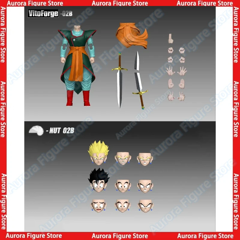 【Pre-sale】VitoForge VF Realm Sword Magistrate Gohan 02A 02B Dragon Ball SHF SSJ King Kai Son Goku Anime Action Figure Toys Model - view 3