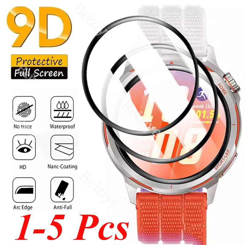 Screen Protector for Huawei Watch GT Runner 2 3D Curved Edge Full Coverage Cover Explosion-proof Anti Scratch Protective Film