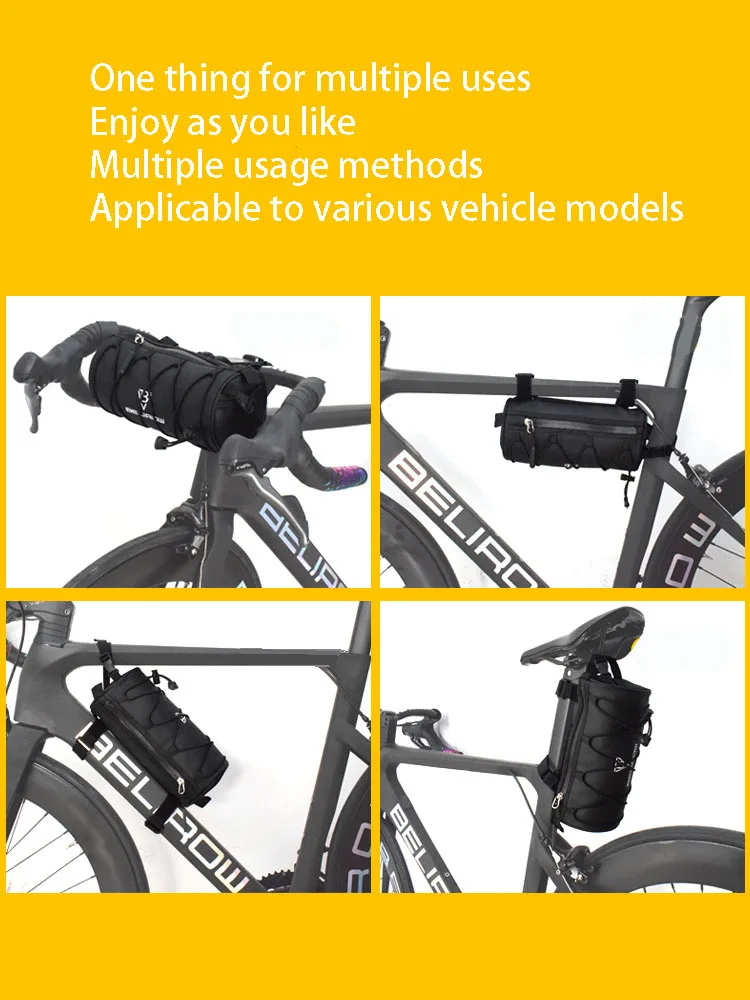 2L 5L Fahrradlenkertasche, Fahrrad-Fronttasche, Umhängetasche, Aufbewahrungstasche mit Schultergurt für Rennrad, Mountainbike, Radfahren, Reisen – Detail 1