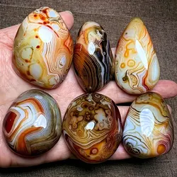 Big Silk Agate Raw Stone Handle Piece No Engraved Pebbles Raw Stone Grab Piece Play Piece DIY Jewelry Gemstones Stone Landscape