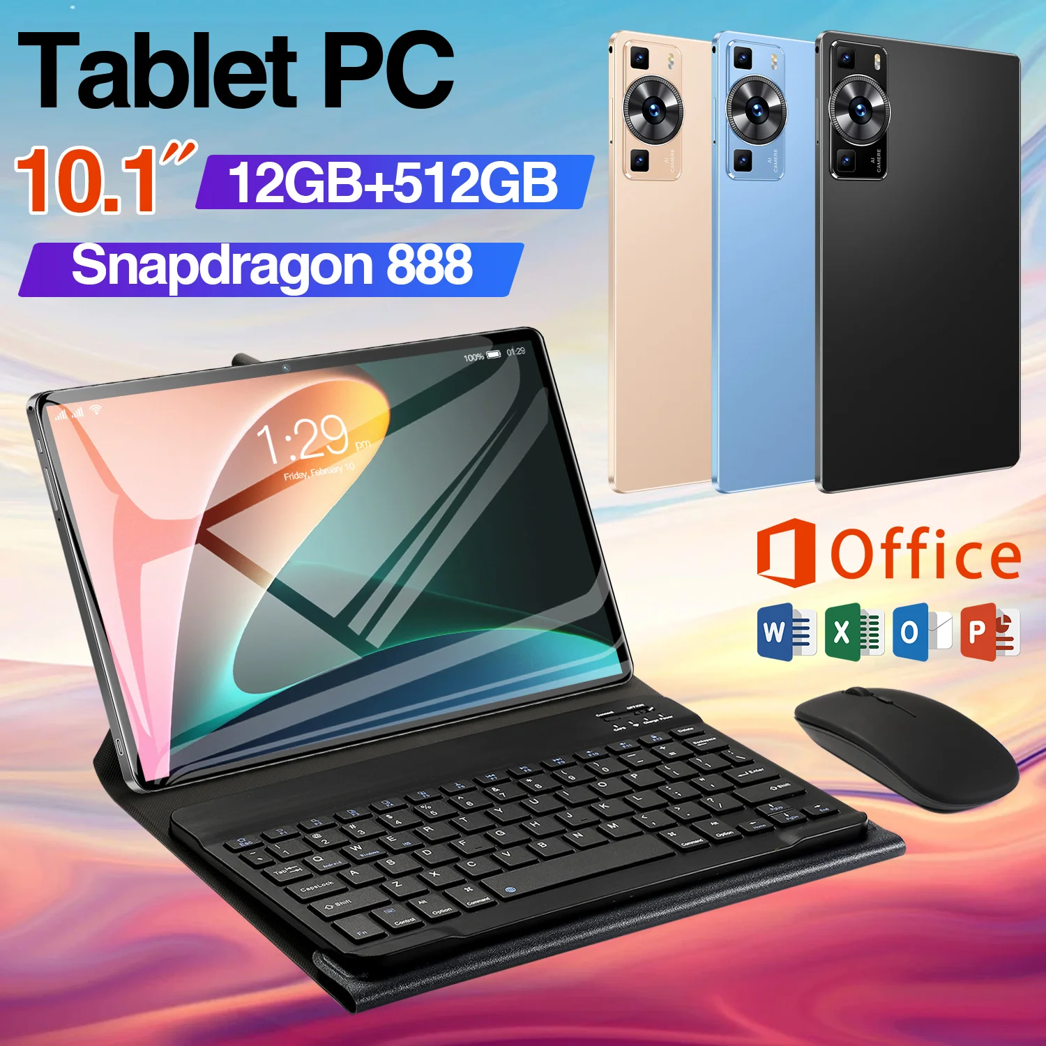 Pad 6 Pro Android Tablet PC Android 12 11 Inch 16GB 1T 5G Dual SIM Phone Call GPS Bluetooth WiFi Google Tablette PC Mi Warranty