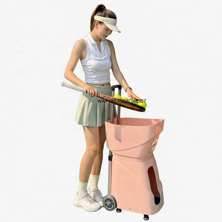 Heißer Verkauf Auto Tennis Trainer Custom Logo Padel Tennis Ball Maschine mit Tragbare App Fernbedienung Training für Praxis