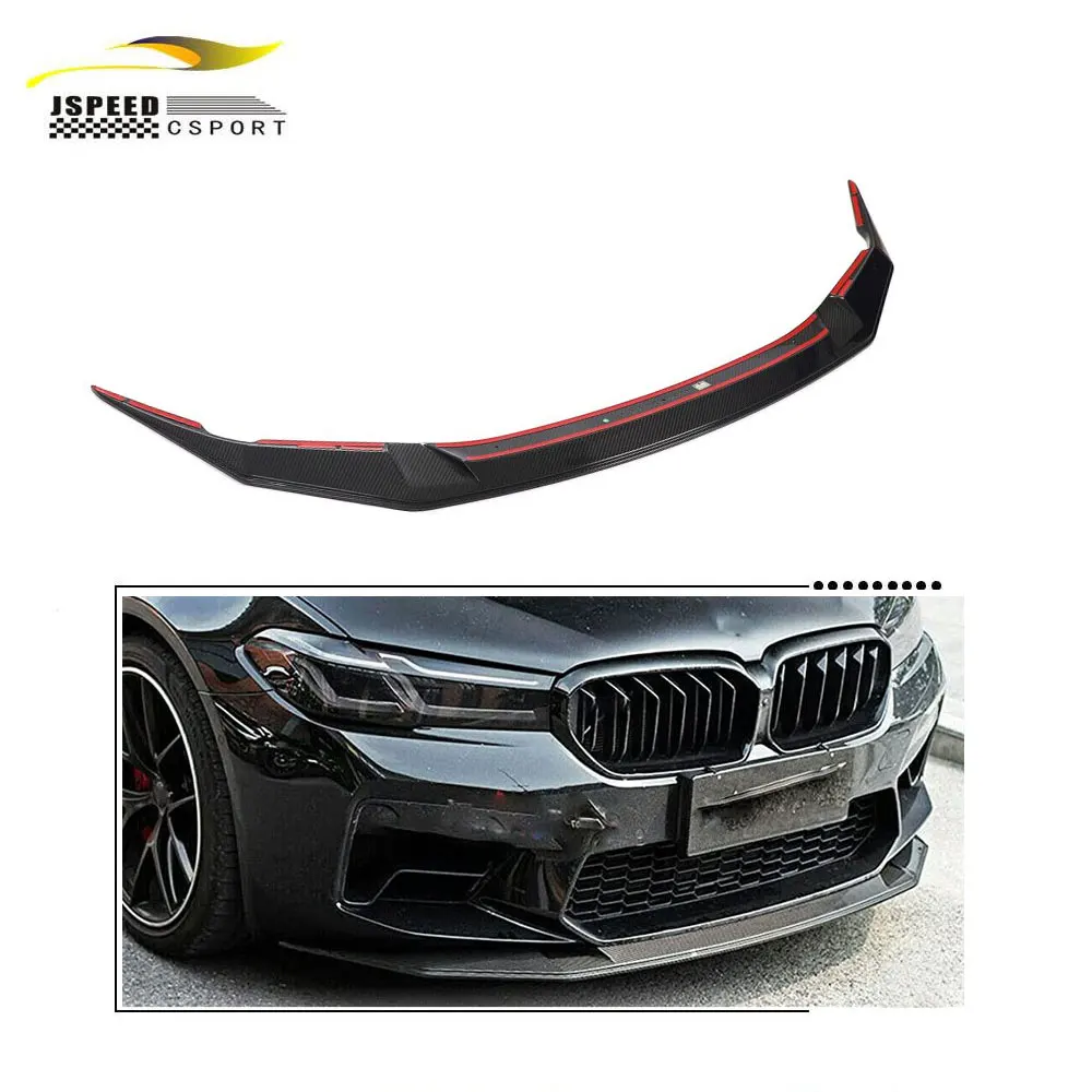 

Suitable for BMW 5 Series F90 M5 sedan 4-door 2021 dry carbon fiber front bumper lip
