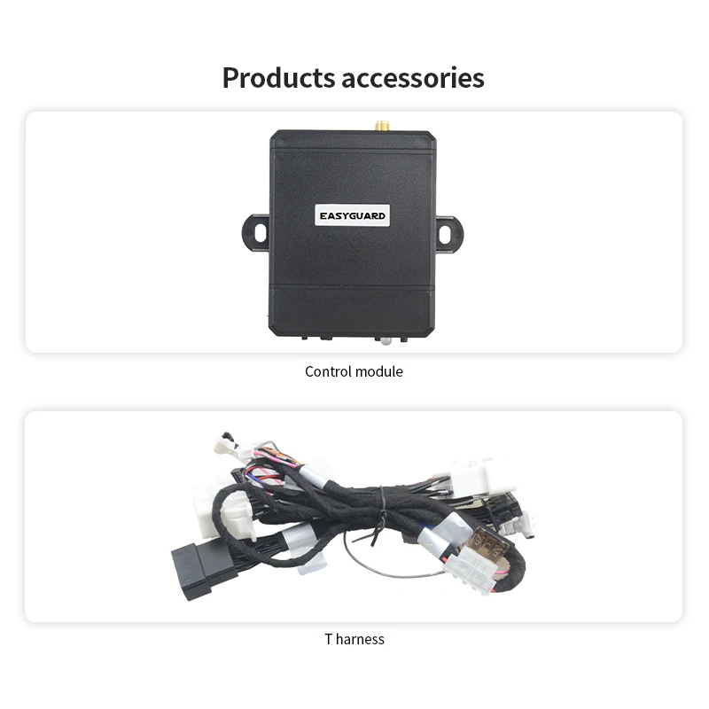 EASYGUARD Remote Starter Kit for 2023+ Toyota Camry Corolla RAV4 Hybrid with oem push button ONLY 3X Lock to Remote Start/stop