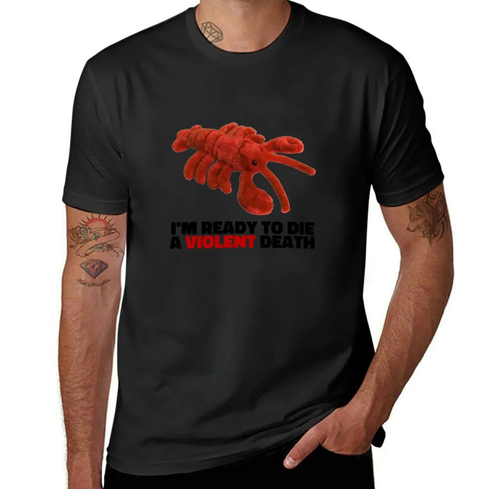 

bye bye lobster T-Shirt boys animal print tops customs design your own customizeds plain black t shirts men