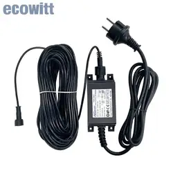 Cavo di prolunga, alimentatore e cavo riscaldante da 12 V per anemometro ad ultrasuoni Ecowitt WS80 / WS90 Riscaldatore incorporato per sciogliere la neve