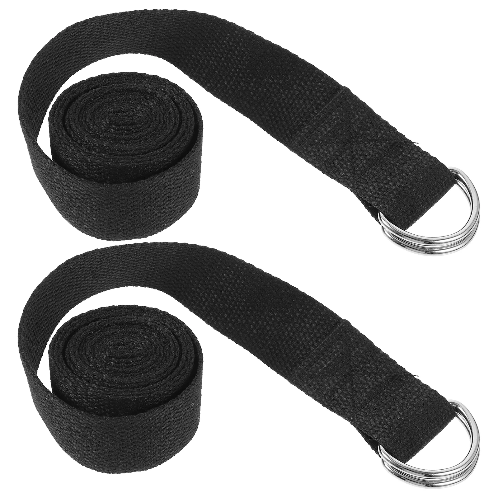 2 Pcs 스트레치 밴드 요가 스트랩 전문 리본 운동 가정용 피트니스 운동 다목적 스트레칭