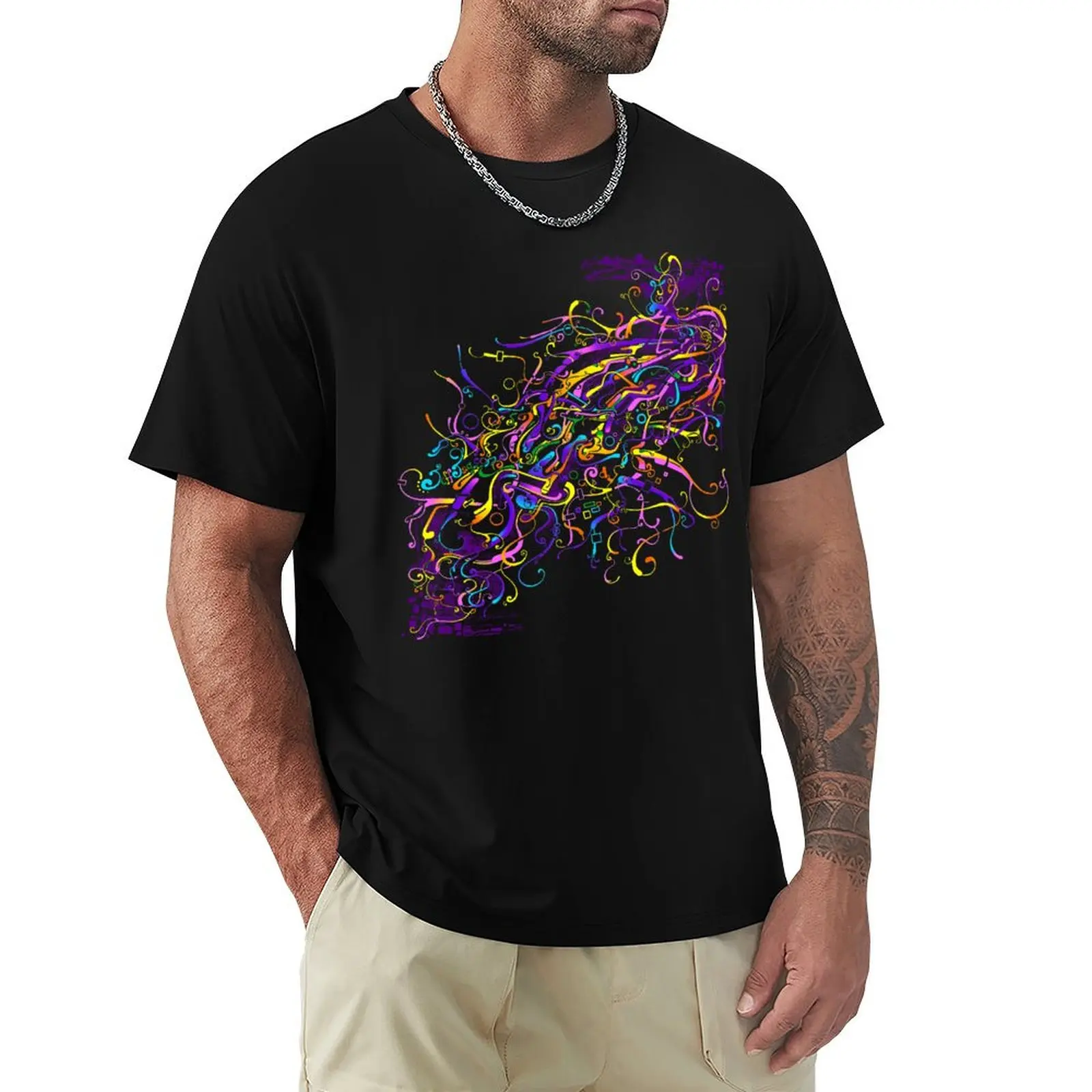Splash Glass Rattlesnake - Remastered Digital Painting T-Shirt Sporty Casual Quick Dry T-Shirt