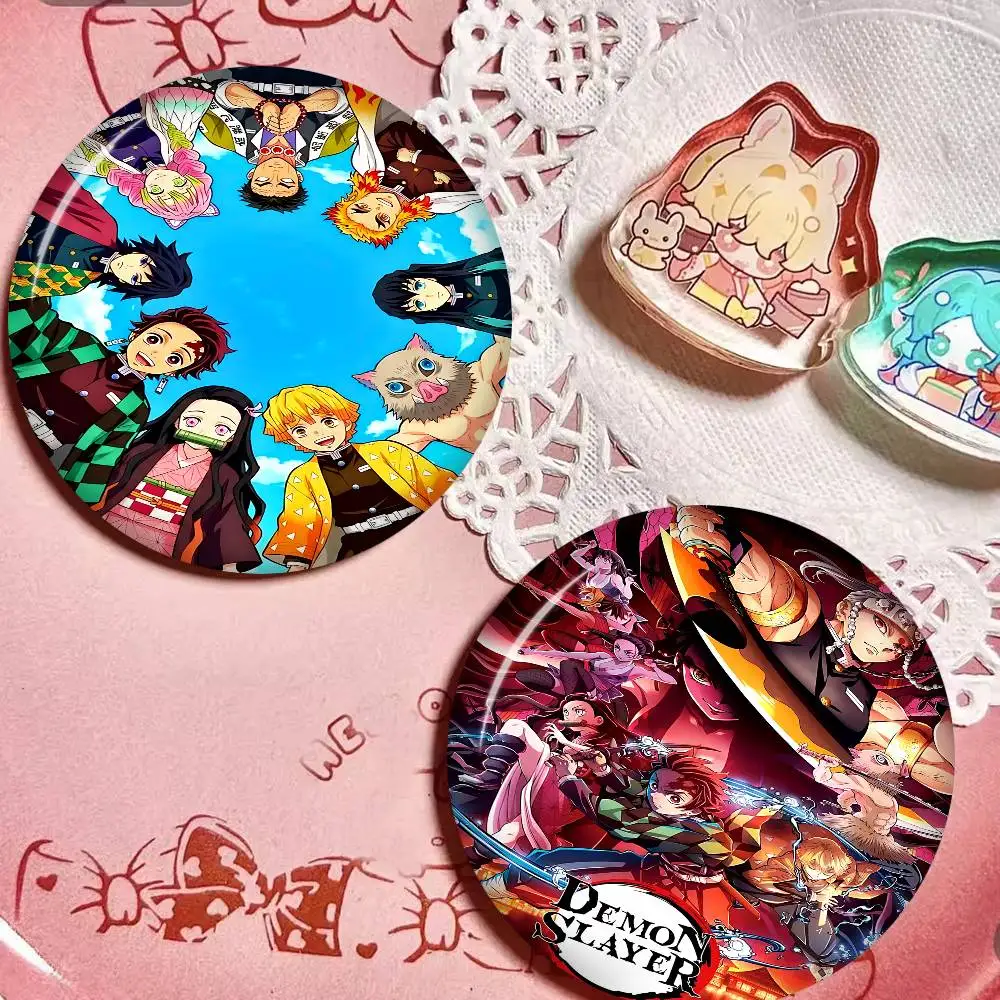 Anime Character Tanjiro Kamado Anime Button Pin Handmade Brooch for Clothes Cartoon Badge Backpack Decoration Jewelry