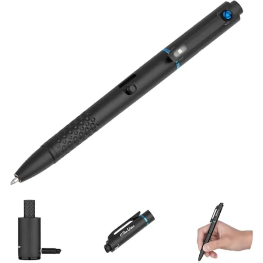 

O'Pen Glow EDC Pen Light, 120 Lumens Rechargeable Pen Flashlight with Green Beam, Portable Writing Pen for Presentation, Office