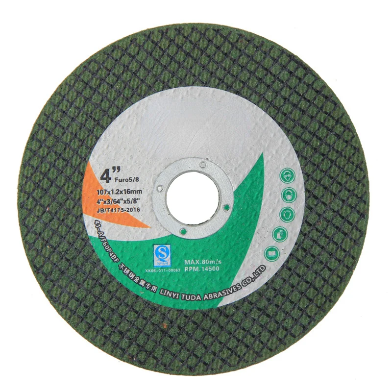 

Cutting disc 107 Double mesh ultra-thin resin grinding wheel disc 100 angle grinder metal stainless steel cutting disc green