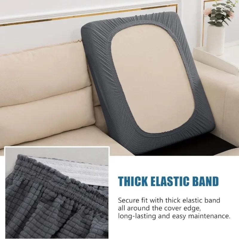Water-Repellent Sofa Cushion Covers Jacquard High Stretch Fabric Furniture Protector for Living Room Sofa Couch Cover