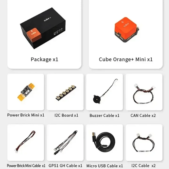 HEX Cube Orange + Мини-набор Управление полетом Программируемый контроллер Cubepilot Сильный сигнал RC Робот Самолет Квадрокоптер VTOL БПЛА m