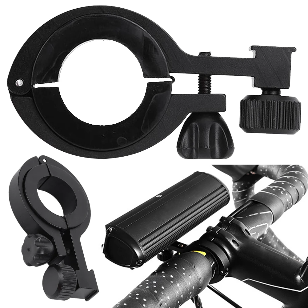 Bicycle Light Front Bracket Aluminum Alloy Cycling Lamp Base Lightweight Bike Lamp Support Rack Portable Bicycle Accessories