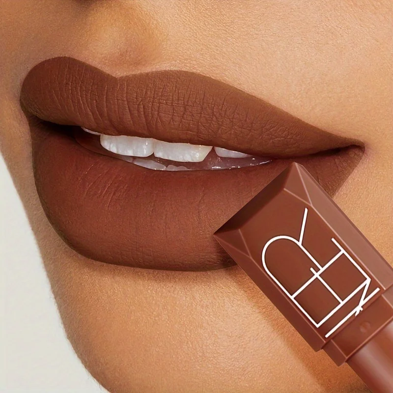 Rossetto opaco nudo 5 colori: impermeabile, duraturo, antiaderente, facile da applicare, regalo di San Valentino