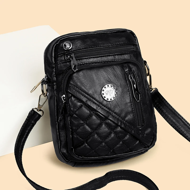 Vintage Small Crossbody Bags for Women, PU Leather Purses and Handbags Designer Shoulder Bag Female Phone Pocket Bag image 4