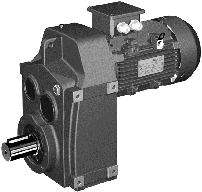 YND F series parallel shaft gearbox geard motor helical gearbox