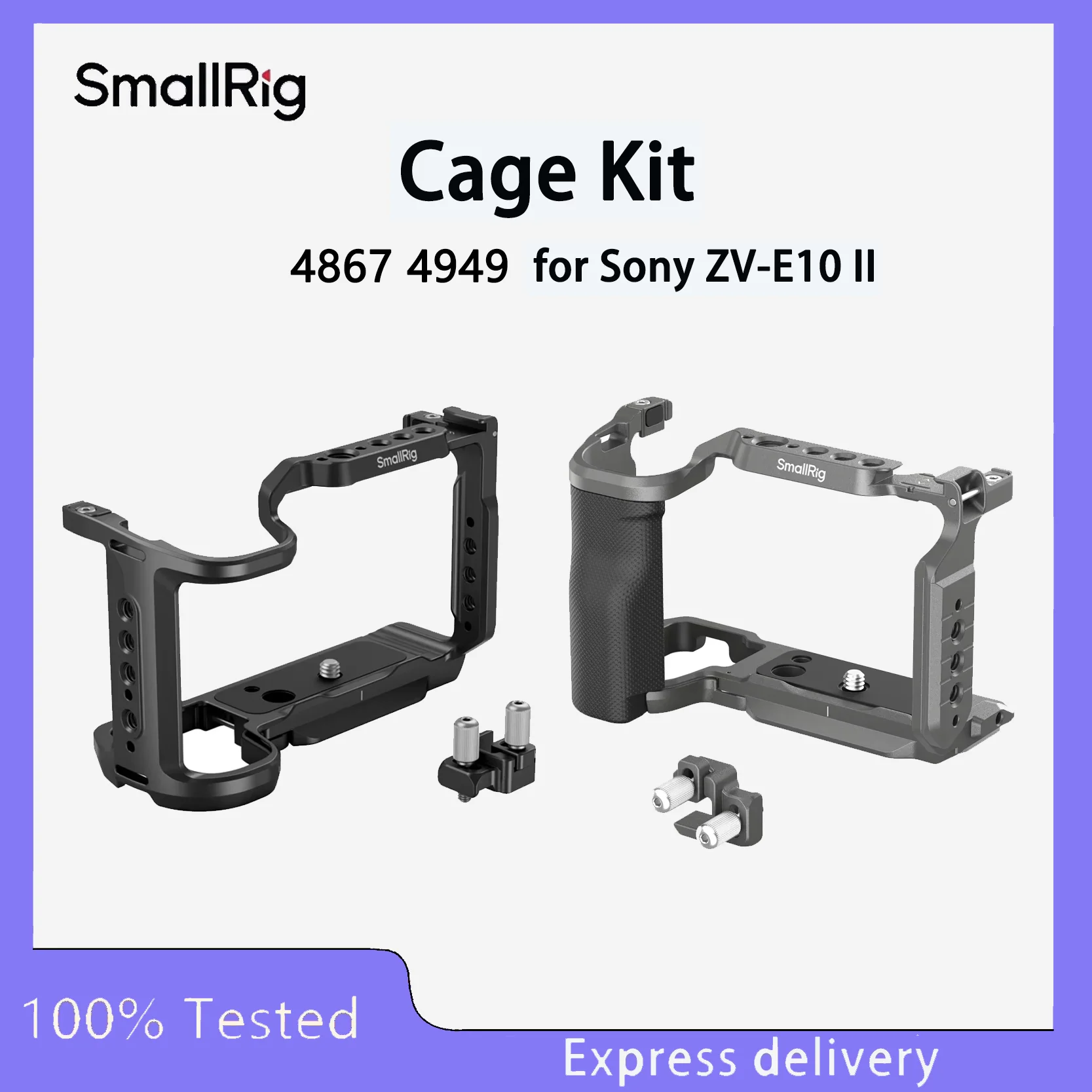 

Original SmallRig 4867 4949 Cage Kit for Sony ZV-E10 II Compatible Arca Swiss Quick Release Plate DJI RS 2 3 3pro RSC 2 Mount