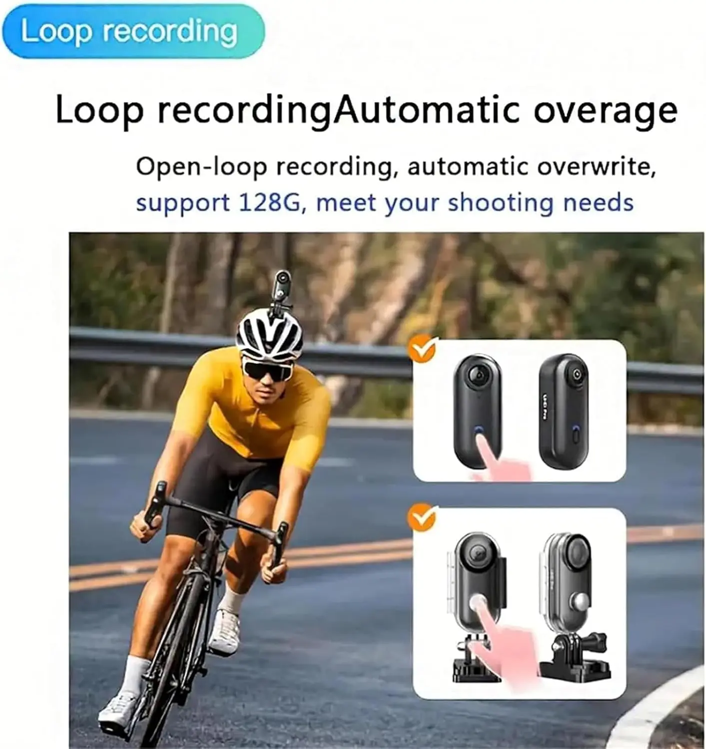 4K Mini Body Camera Waterproof Wearable Action Camera for Travel Hiking Cycling Vlog Video Recorder Magnetic Pendant Pocket Cam view 3