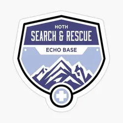 Hoth Search And Rescue 5PCS Stickers for Living Room Home Car Cartoon Luggage Funny Print Window Decor Wall Bumper Laptop