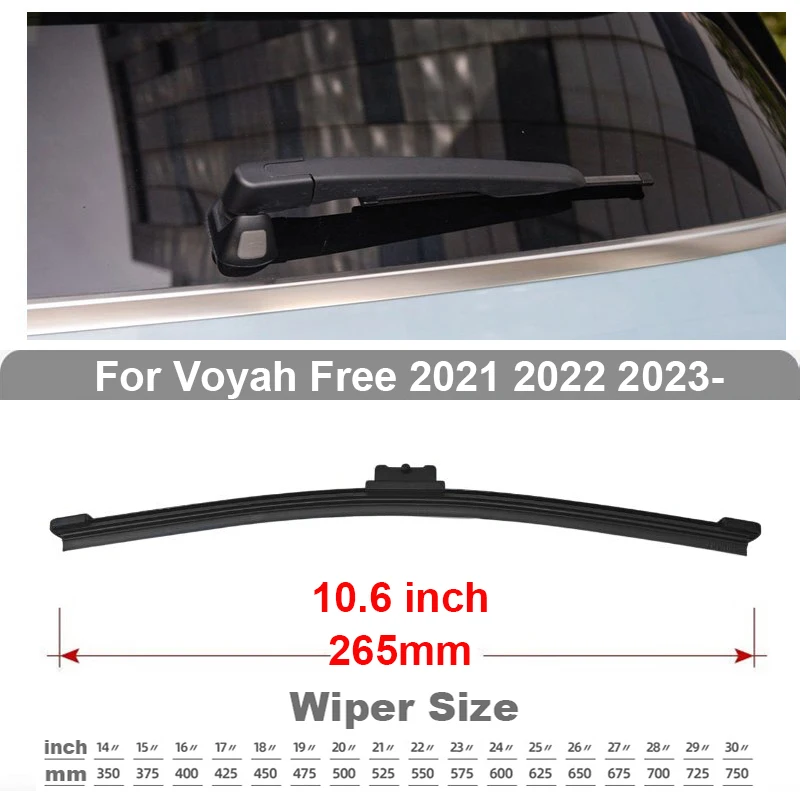 TONLINKE Rear Wiper Blade For Voyah Free 2021 2022 2023 88 106kWh 1.5L Windshield Windscreen Rear Window Washer Car Accessories