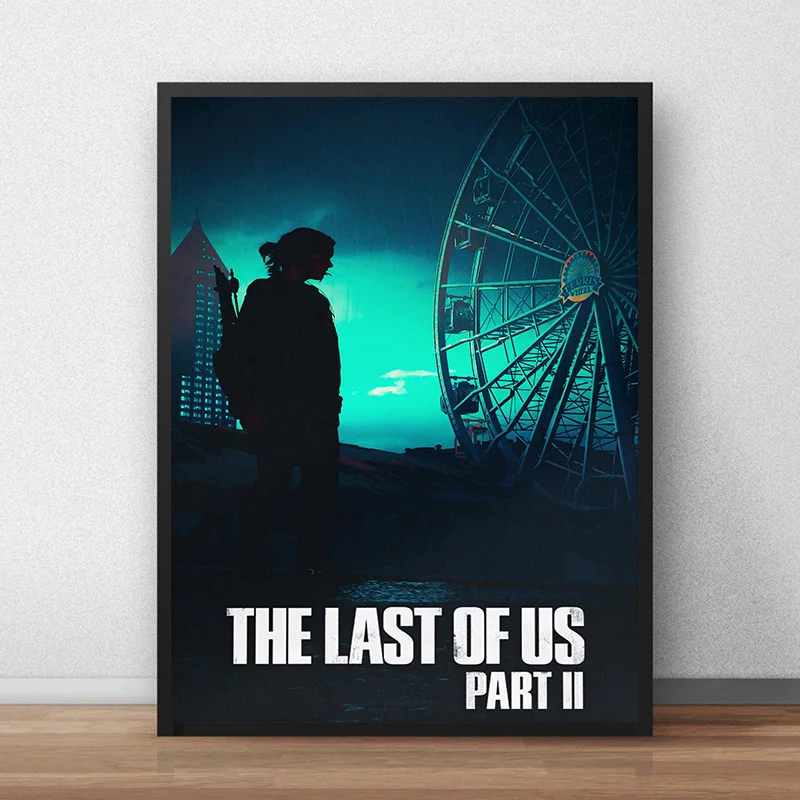 Classic The Last of Us Video Game Series TV Show Ellie & Joel Poster Print Wall Art Pictures Canvas Painting Room Home Decor