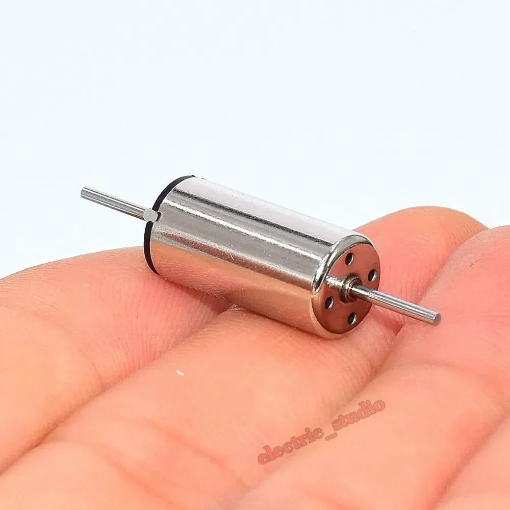 Micro Coreless Motor para RC Rail Train Modelo, eixo duplo, bloco de trem, alta velocidade, 8mm * 16mm, DC 12V, 13500RPM, 18000RPM