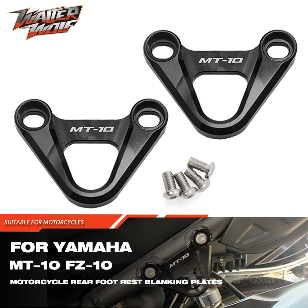 

Motorcycle Footrests Pedal BracketFor Yamaha MT-10/SP FZ-10 MT10 FZ10 MT FZ 10 Accessories Rear Foot Rest Pegs Blanking Plates