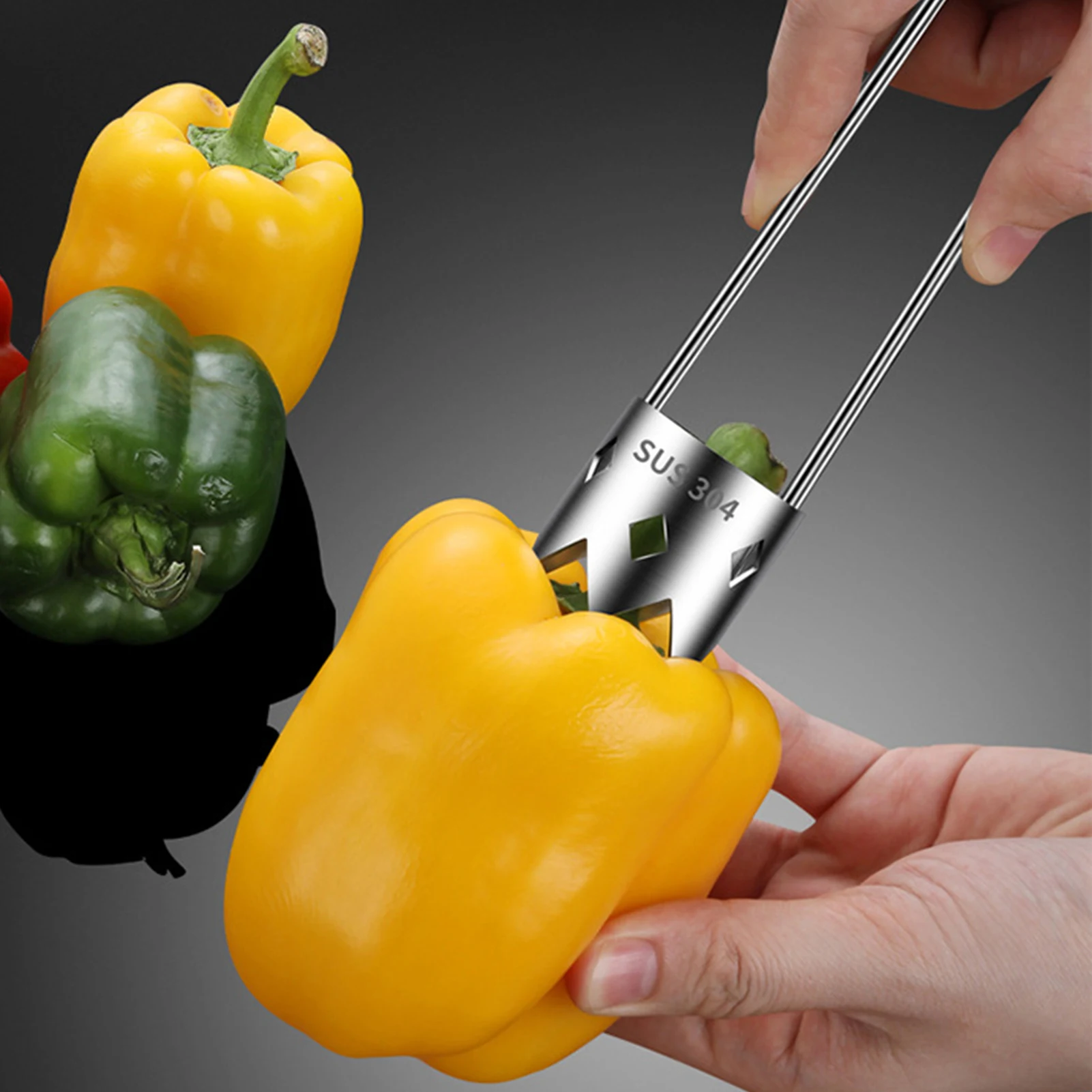 Portable Rust-Proof 304 Stainless Steel Core Remover For Pears And Apples Sharp Serrated Cutter Durable Hand Tool For Vegetables