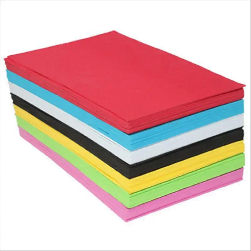 2 mm Dicke 20 * 30 cm 5 Stück DIY für Dekoration Schwammschaumstoff Kraftpapier Foamiran für Handarbeiten Filz – Detail 1