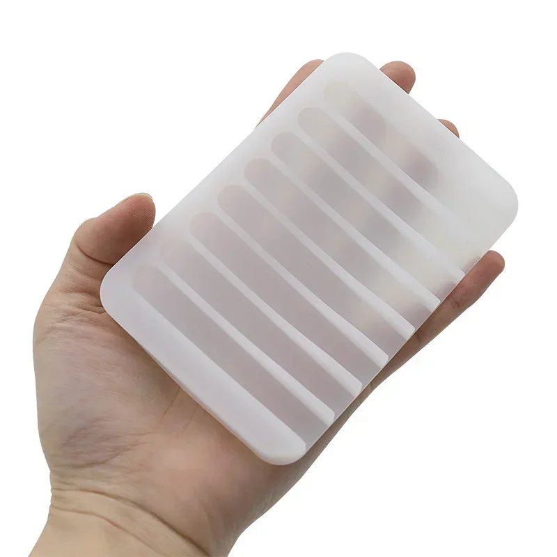 Creative Silicone Holder Candy Color Draining Organizer Home No Installation Box Soap Dish Bathroom Accessories