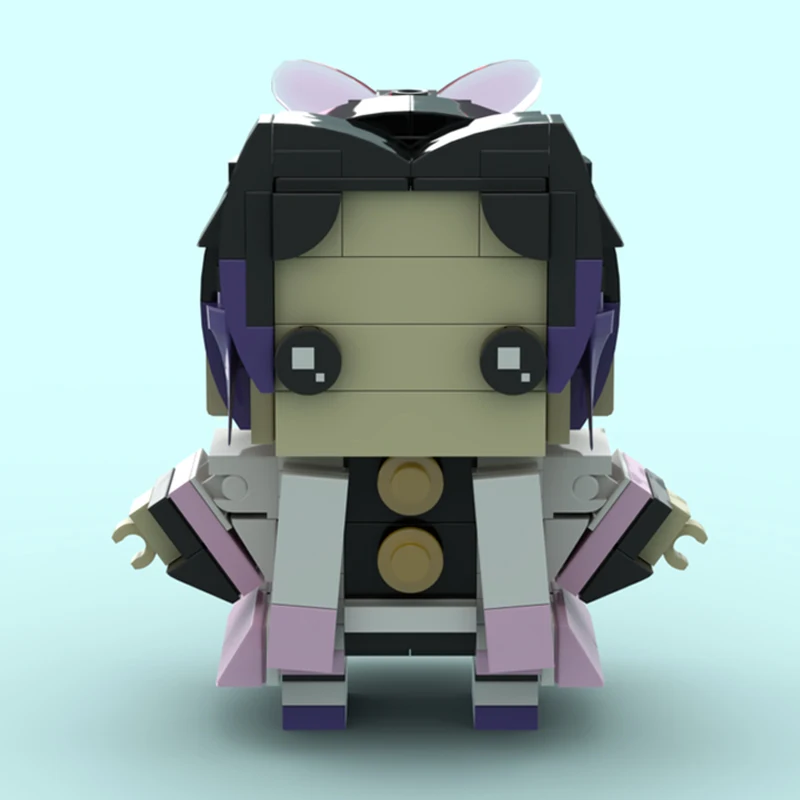 

154 шт. MOC Kochou Shinobu Demones slayer Brickheadz строительные блоки Рождественский подарок высокодетальный креативный проект для детей