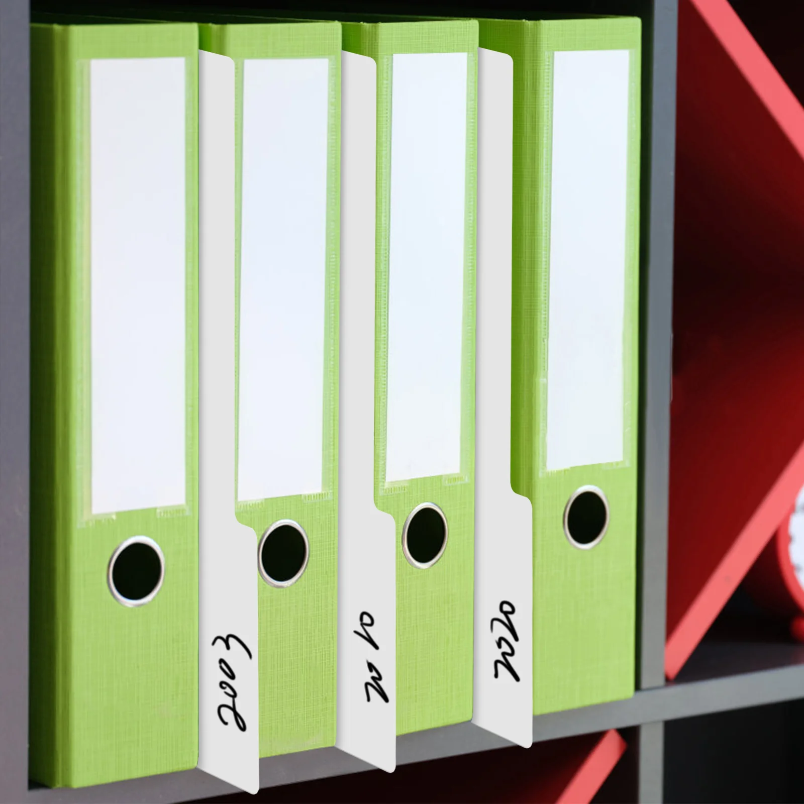 

10pcs Vinyl Record Dividers Sturdy PP Material Round Corner White Color Easy ganization Book Shelf Separators