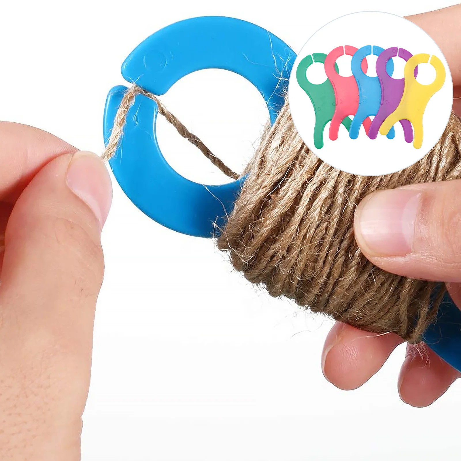 

30Pcs Yarn Bobbin Tool Large Plastic Thread Spool Winder for Knitting Sewing Crochet Yarn Organizer Bobbin Spool Winder